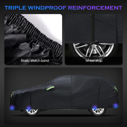 Car Cover Custom Fit for Honda CRV 1997-2025,Toyota RAV4 1996-2025, 6 Layers Truck Cover Waterproof All Weather for Automobiles,Outdoor Full Exterior Cover,Rain, Sun, Wind Protection,Black