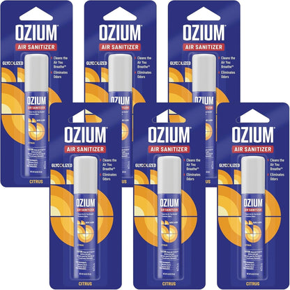 Ozium . Air Sanitizer & Odor Eliminator for Homes, Cars, Offices and More, Outdoor Essence, 0.8 Oz( Pack of 6) (packaging may vary)