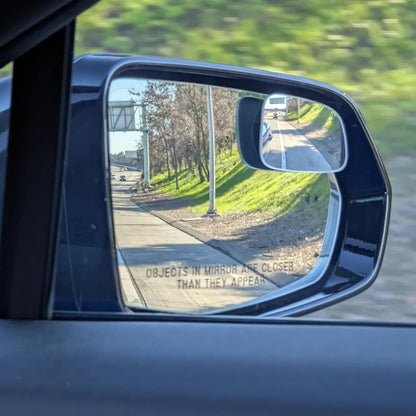 Ampper Blind Spot Mirror, 2" Round HD Glass Frameless Convex Rear View Mirror, Pack of 2