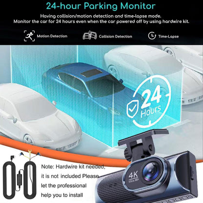1080P Dual Dash Camera for Car Front and Inside Dashcam Car Security Video Recorder,170°Wide Angle Vehicle Cam,WDR,G-Sensor,2’’ IPS Screen,Loop Recording,Night Vision (Dual Dash Cam Without Card)