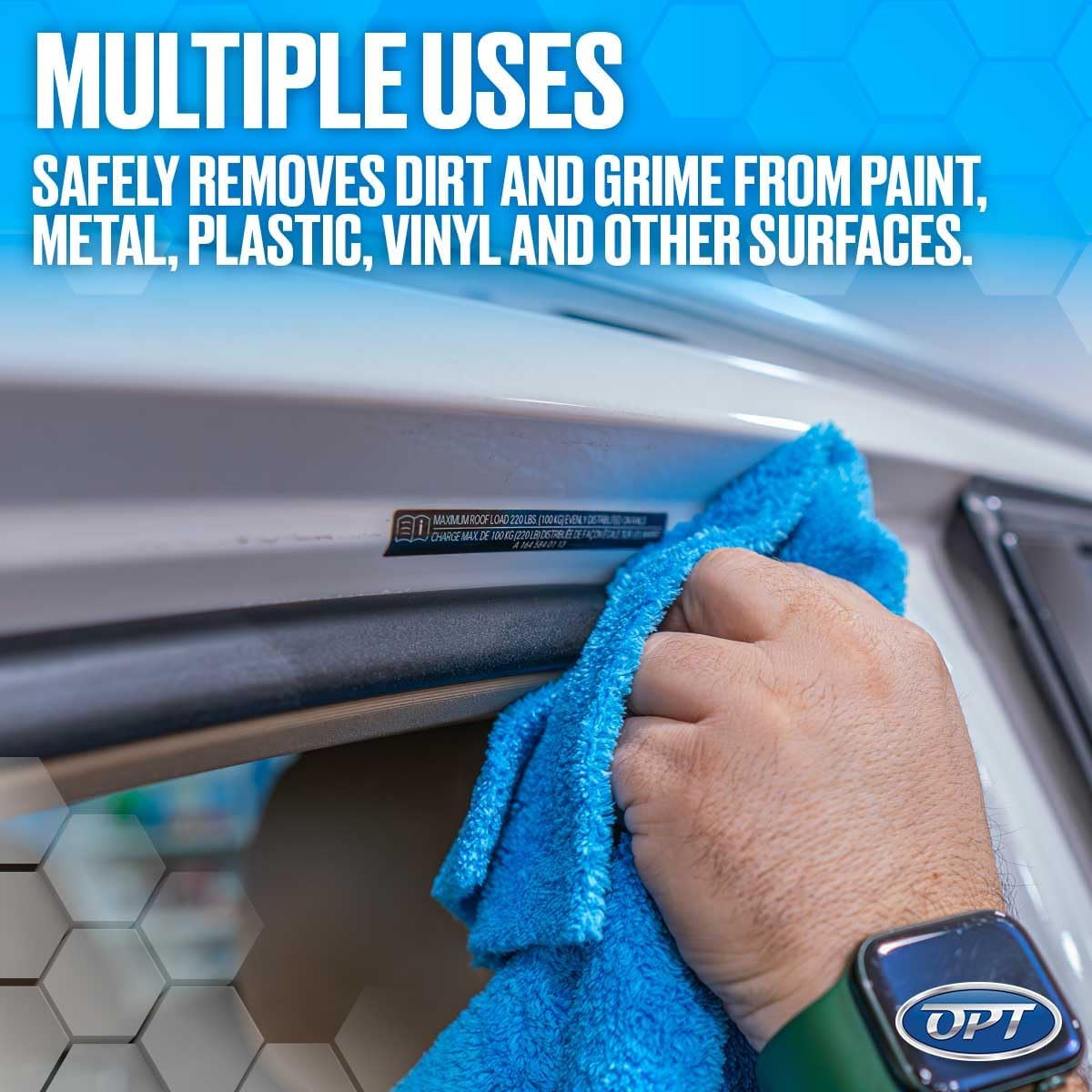 Optimum Opti-Clean Waterless Wash and Protect - Concentrated Waterless Car Cleaning Spray and Polymer Protection (1 Gallon)