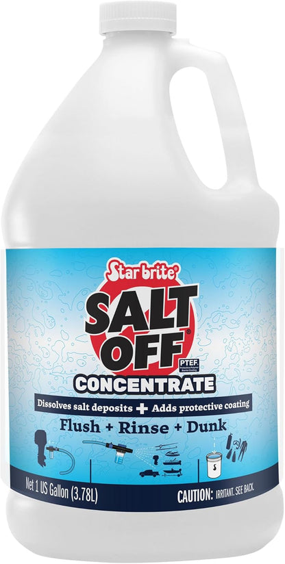 STAR BRITE Salt Off Concentrate - Ultimate Salt Remover Wash & Marine Engine Flush for Boats, Vehicles, Trailers, and More - 128 OZ Gallon (093900N)