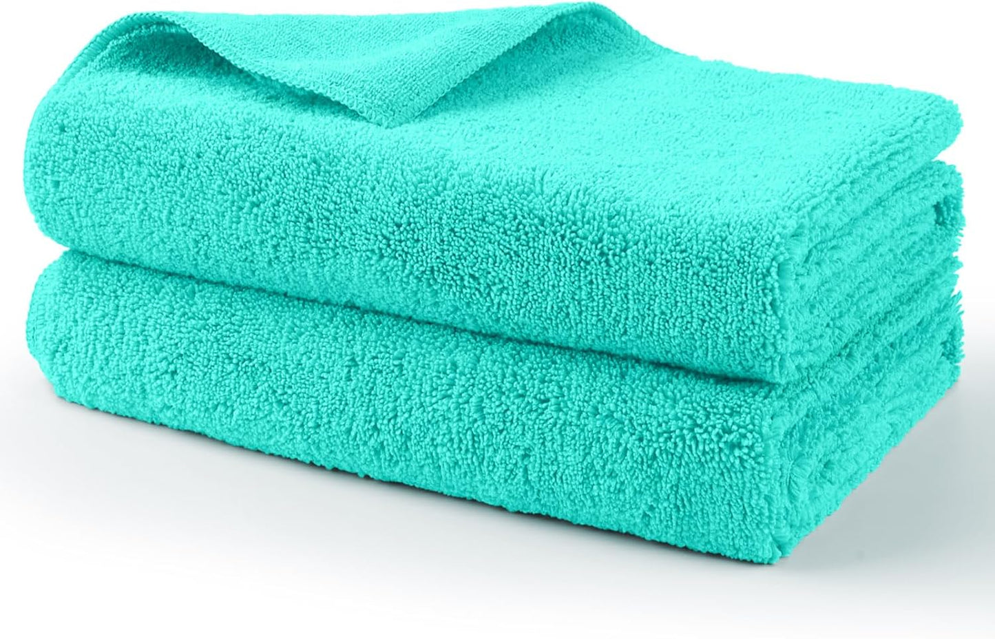HOMEXCEL Professional Large Microfiber Car Drying Towels 2 Pack, Lint Free, Scratch Free, Highly Absorbent Drying Towel for Cars, SUVs, RVs, Trucks, and Boats,31" x 24",Grey