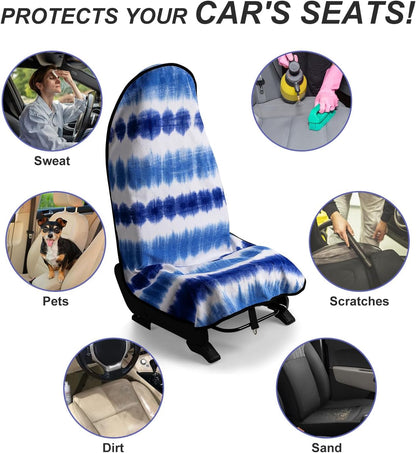 Waterproof Sweating Car Seat Cover for Post Gym Workout, Running, Swimming, Beach and Hiking, Universal Fit Non-Slip Towel Bucket Seat Protector for Cars SUV Trucks, Machine Washable (Grey)