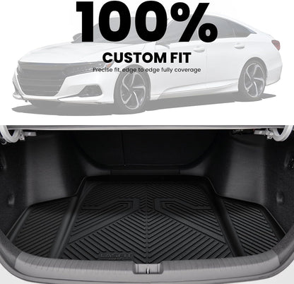 LASFIT Floor Mats for Honda CR-V 2026 2025 2024 2023 (Gasoline & Hybrid & e:FCEV), All Weather TPE Custom Fit Anti-Slip Pet Friendly Car Liners, 1st & 2nd Row Black