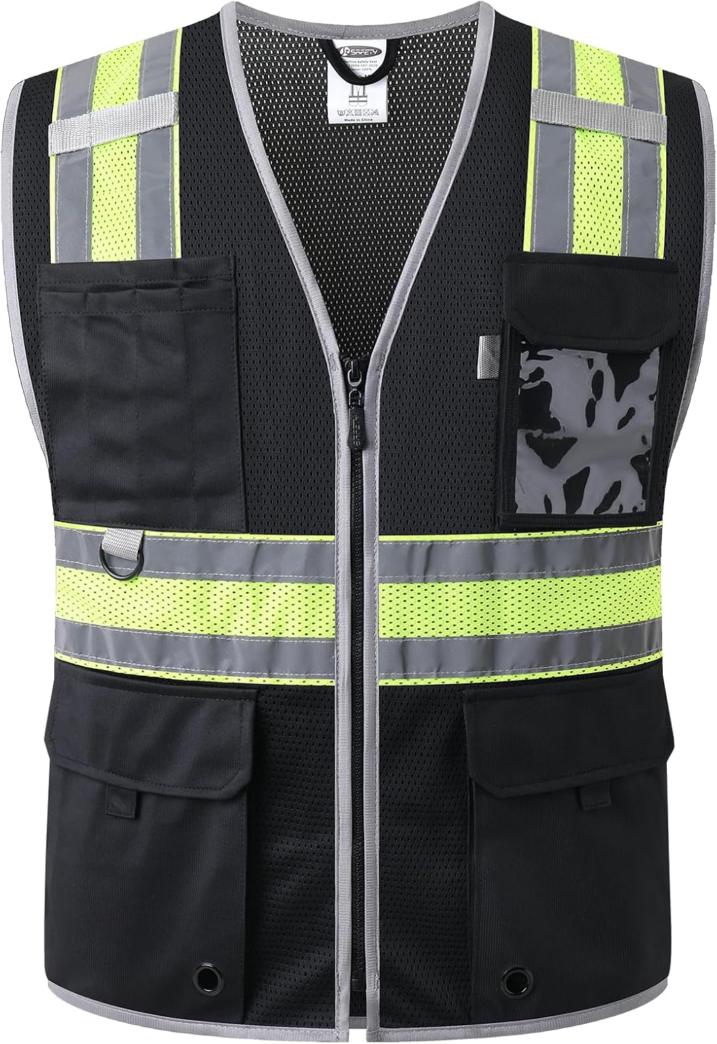 JKSafety Safety Vest for Men Women Hi Vis Relfective Vest with Pockets High Visibility Meet ANSI Standard