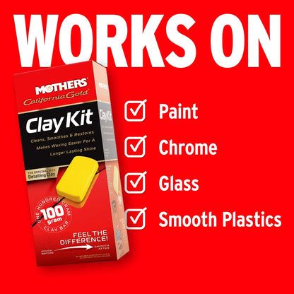 Mothers 07243 California Gold Deluxe Clay Bar Kit