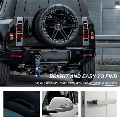 Racing Tow Strap, Stylish JDM Car Bumper Tow Strap Trailer Hook Belt for Decoration, Heavy Duty Nylon Traction Rope Universal Fit for Front or Rear Front Bumper (Black)