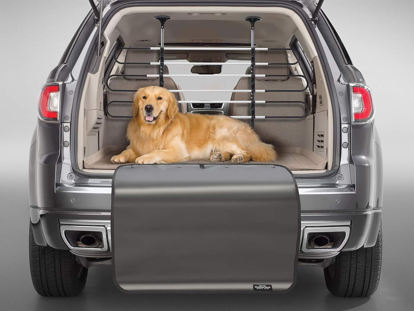 WeatherTech Cargo Trunk Liner with Bumper Protector for Jeep Grand Cherokee, Grand Cherokee, Behind 2nd Row w/Bumper Protector (40469SK), Black