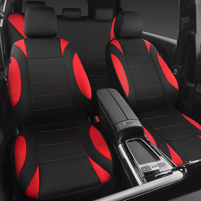 CAR PASS Waterproof Car Seat Covers Front Seats Only with 5mm Composite EVA, Neoprene Car Seat Cover with Separate Headrest Cover, Quick Setup Universal Fit for Car SUV Trucks,Airbag Compatible（Gray