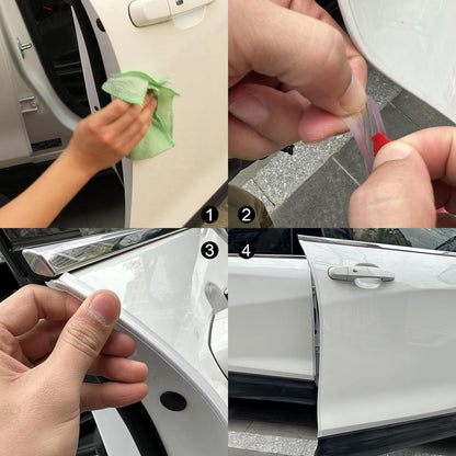 Winunite 32.8ft (10m) Car Door Edge Guards Clear – Self-Adhesive PVC, U-Shaped, Fits Most Vehicles, Scratch- and Chip-Resistant – Reduces Dings in Parking Lots