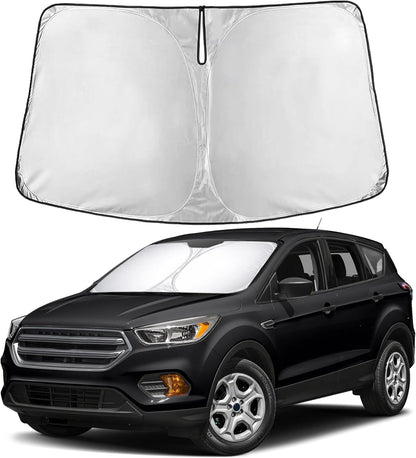 EcoNour Car Windshield Sun Shade | 2025 Upgraded Innovative No-Light-Pass Technology for Maximum Coverage | Foldable Sun Shade Keeps Your Vehicle Cool | Must-Have Car Accessories | Small (59" x 29") - Colors B