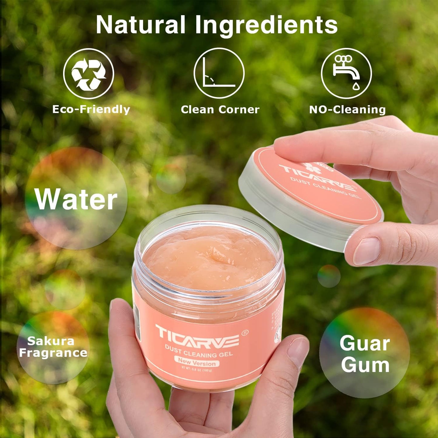 TICARVE Cleaning Gel for Car Detailing Car Cleaning Putty Auto Detailing Gel Detail Tools for Car Interior Cleaner Kit Car Vent Cleaner Automotive Car Cleaner Green