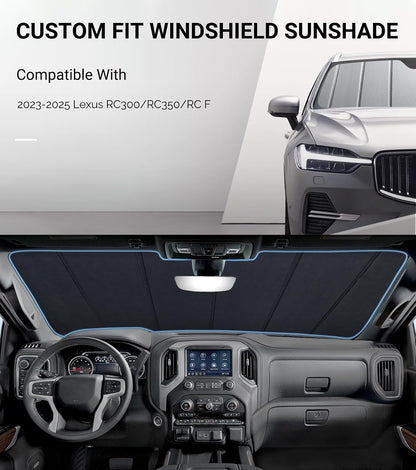 Pigenius Windshield Sun Shade for Lexus RX350/RX450h 2010-2015 Front Window Sunshade - AstraGuard