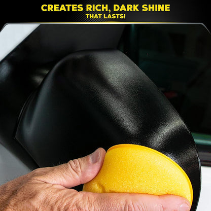 Meguiar's Ultimate Black Plastic Restorer - Give Yourself the Gift of Shine This Holiday Season and Enhance Faded Trim with Long-Lasting UV Protection - 12 Oz