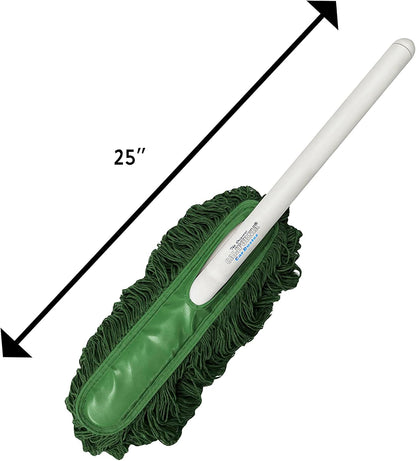 California Car Duster Plastic Handle with Green Mop 62457