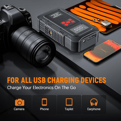 H50 Jump Starter - 5000A Jump Starter Battery Pack for Up to 10.0L Gas and 8.0L Diesel Engines, 12V Car Battery Jumper Starter Portable with 3.0" LCD Display, Jump Box