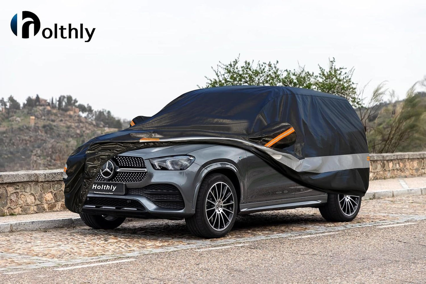 10 Layers Car Cover Custom Fit for Mercedes Benz C Class C250 C300 C43 C63 (1993-2026), Waterproof All Weather for Automobiles, Outdoor Full Cover Sun Dust Rain Protection with Cotton. Black - Colors A