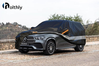 10 Layers Car Cover Custom Fit for Mercedes Benz C Class C250 C300 C43 C63 (1993-2026), Waterproof All Weather for Automobiles, Outdoor Full Cover Sun Dust Rain Protection with Cotton. Black - Colors A