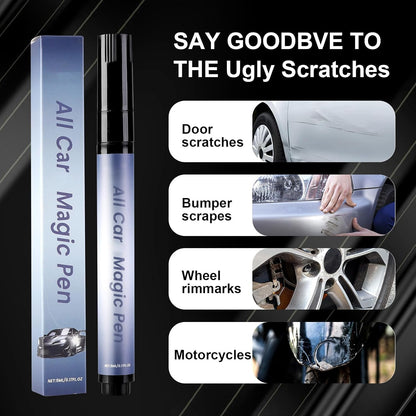 Kurhuxtn All Cars Magic Pen,Car Scratch Remover, Magic Car Scratch Removal Pen, Efficient and Durable, Suitable for All Types of Scratch (2PCS)