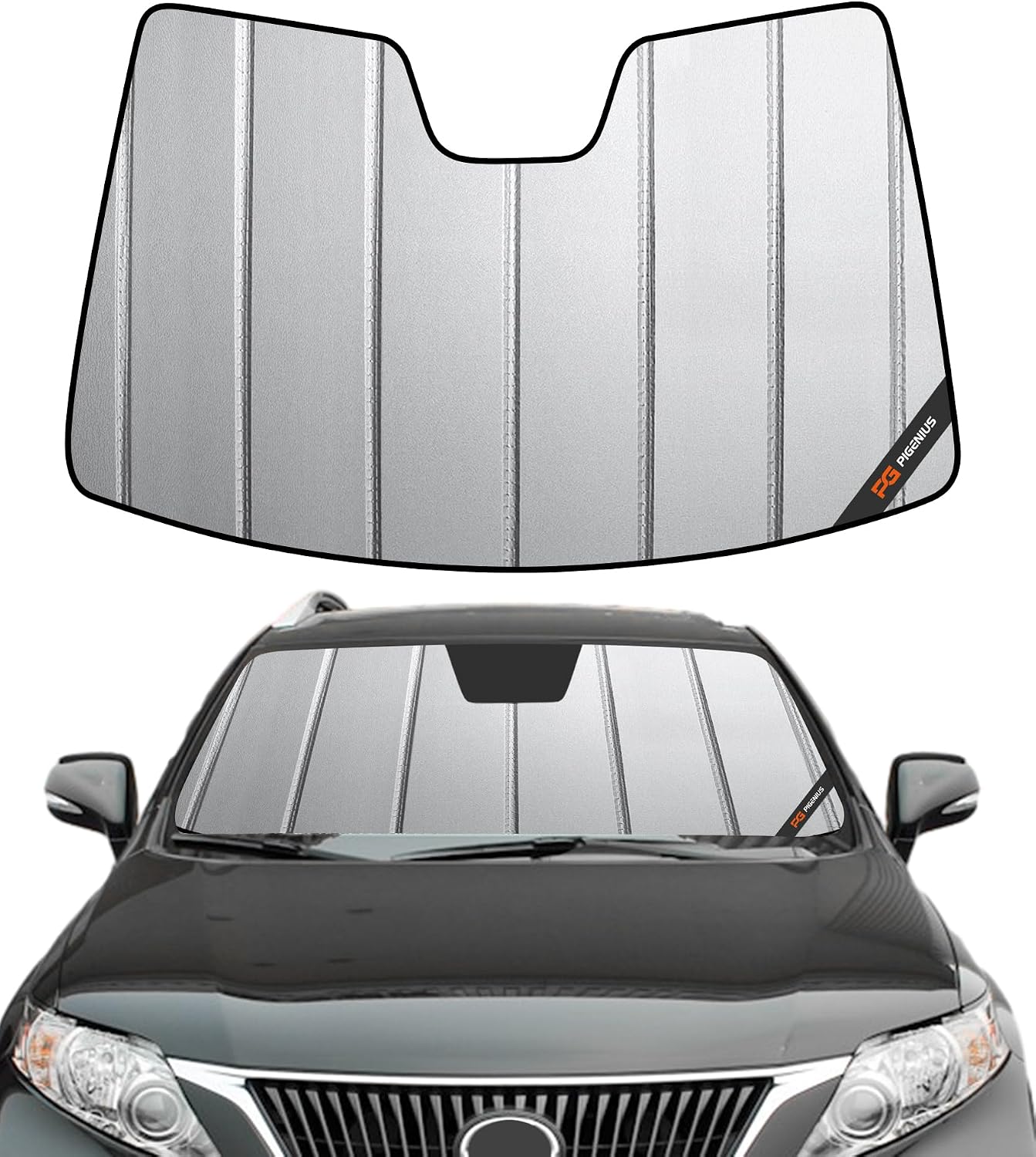 Pigenius Windshield Sun Shade for Lexus RX350/RX450h 2010-2015 Front Window Sunshade - AstraGuard