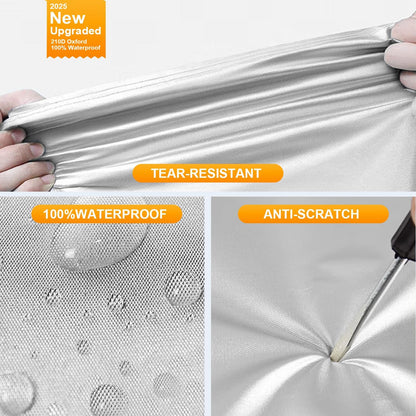 Car Cover, SUV Waterproof Car Covers for Automobiles All Weather Season UV Hail Protection Snowproof Full Car Cover, Outdoor Full Cover Universal Fit SUV Up to 190’’
