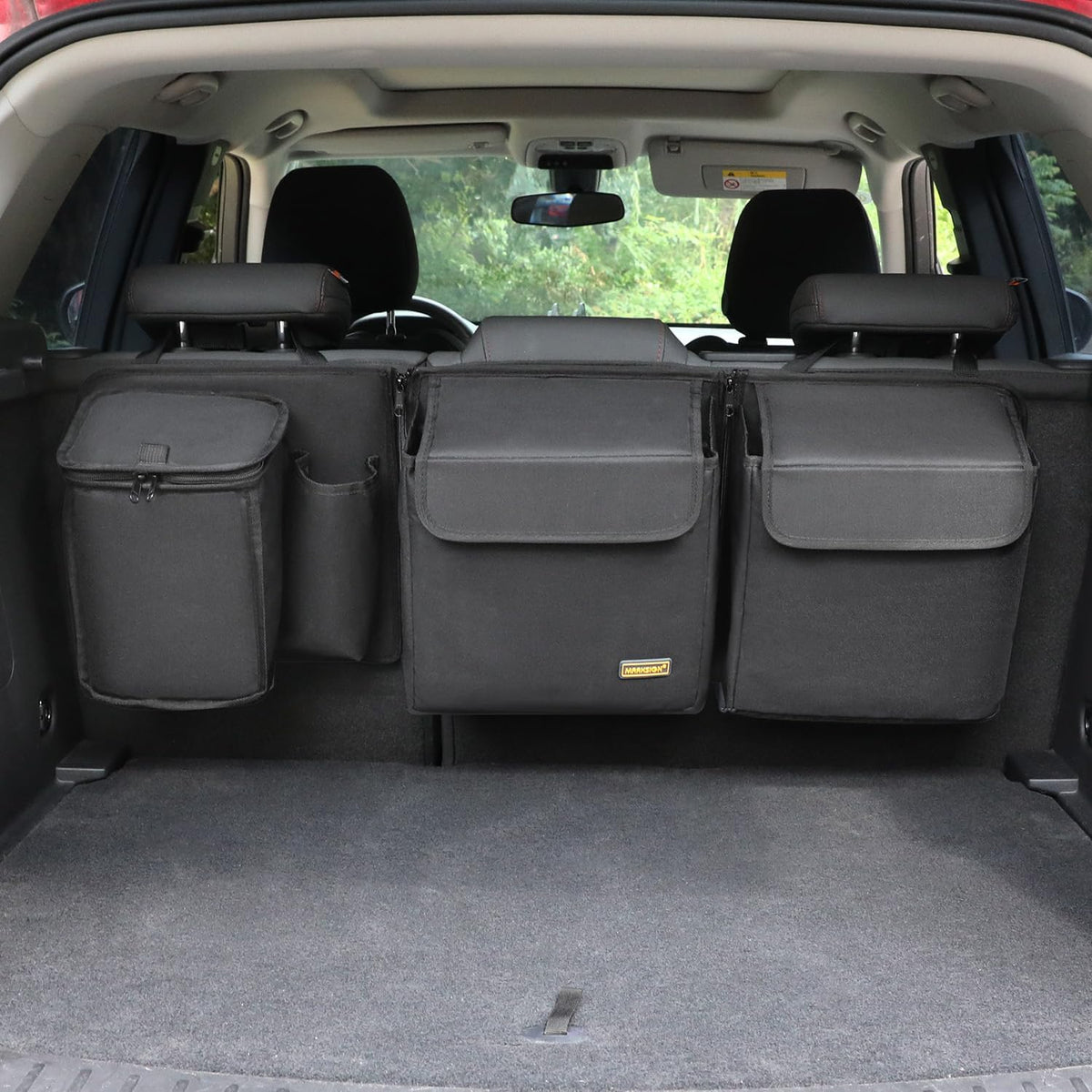 Deluxe Trunk and Backseat Organizer for Medium or Large Size SUVs & RVs, Detachable Storage Modules with Built-in Cooler, Patent Pending