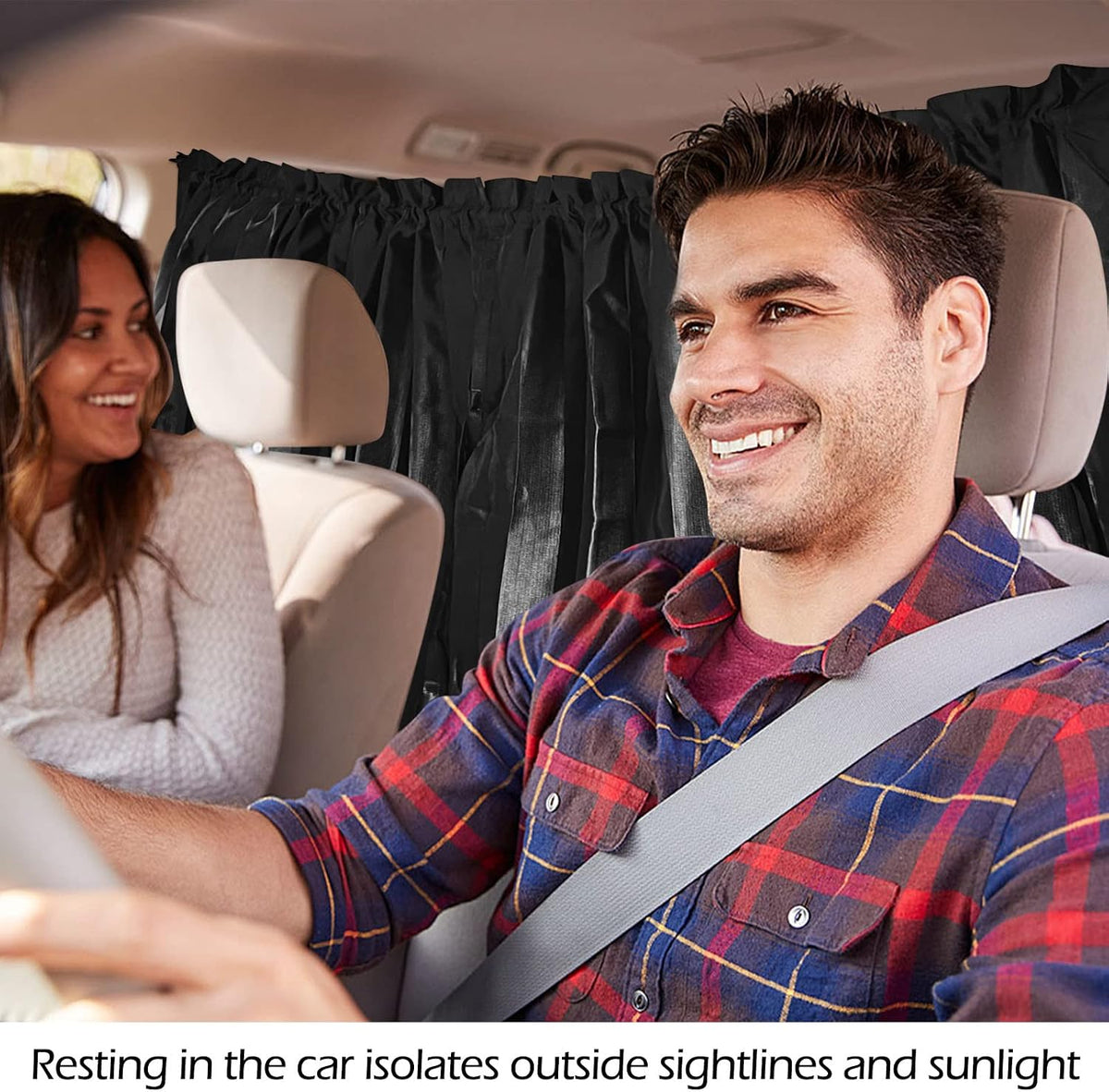ZATOOTO Suede Car Window Shades 4PCS - Car Window Covers for Ultimate Privacy, UV Protection, and Heat Insulation, Side Window Sun Shade Perfect for Camping, Travel, Baby Safety, and Daily Use