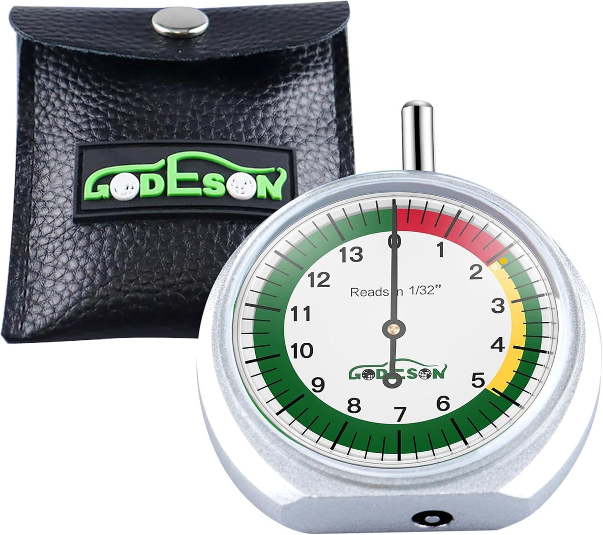 GODESON Dial Type Tire Tread Depth Gauge 88703 Professional for Motorcycle, car,Truck and Bus