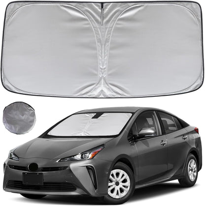 KAYZT Windshield Sun Shade for 2019-2025 2026 Chevy Silverado 1500 /GMC Sierra 1500 2500HD 3500HD Foldable Sunshade Front Window Custom Fit Car Accessories - Colors A