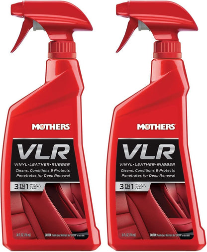 Mothers VLR Vinyl-Leather-Rubber Care, 24 oz. — Cleans, Conditions & Protects In One Step – pH Balanced Formula with Neatsfoot Oil & Lanolin To Protect Against Drying, Fading & Cracking (06524)