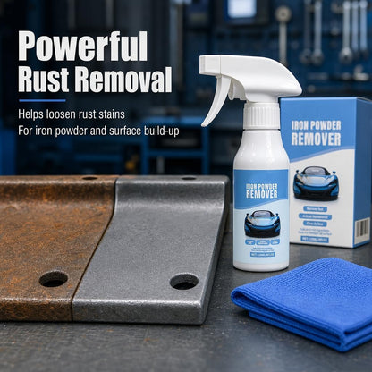 2pcs Rust Iron Powder Remover, Heavy-Duty Corrosion Remover for Metal, Tools, Cars, Bikes