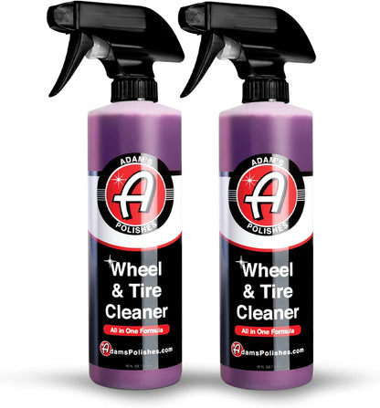 Adam's Polishes Wheel & Tire Cleaner 16oz - Professional All in One Car Wash Wheel Well Cleaning Spray for Car Detailing | Safe On Most Rim Finishes