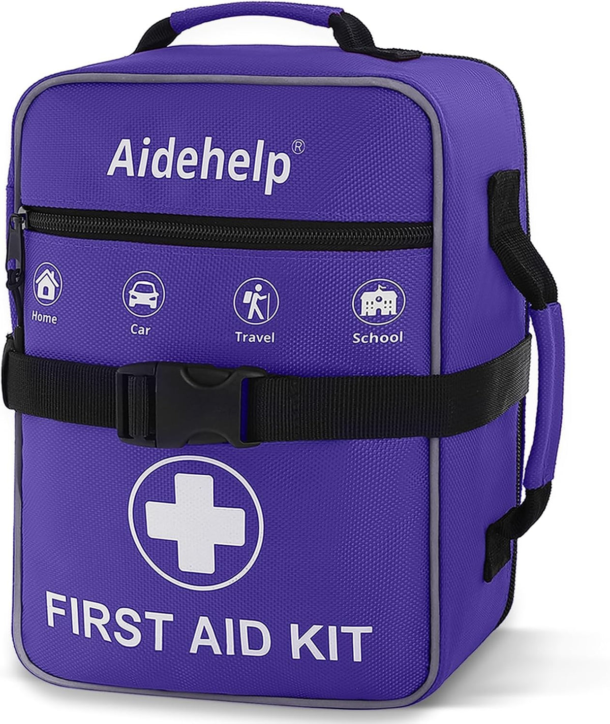 520 Pieces Premium First Aid Kit - Large Emergency Medical Kit for Survival, Car, Home, Travel, Camping, Backpack, Hiking, School (Red)
