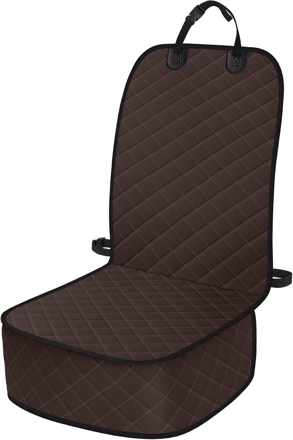 ELONGRIVER Dog Car Seat Covers, Waterproof Front Seat Cover for Dogs, Scratch-Proof, Nonslip Pet Passenger Seat Cover Protector, Universal Fit for Cars Trucks SUVs, Standard Size, Black