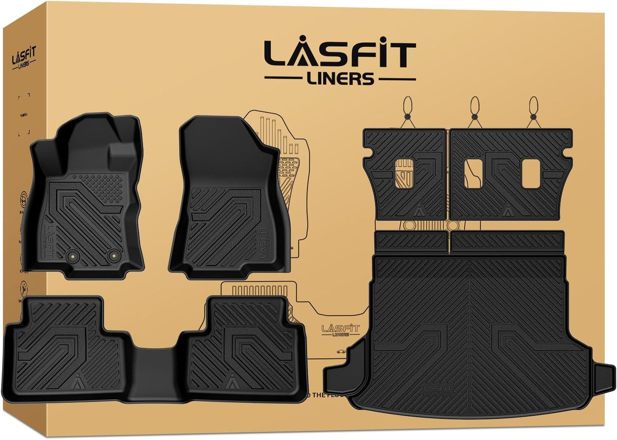 LASFIT Floor Mats Fits for Hyundai Sonata 2020-2026 (Only for FWD & Gas) & Kia K5 2021-2025 (Only for FWD) Custom Fit TPE All Weather Floor Liners Car Mats Accessories, Black