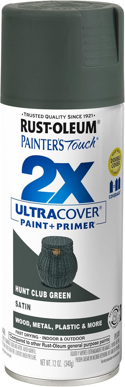 Rust-Oleum 334029 Painter's Touch 2X Ultra Cover Spray Paint, 12 oz, Gloss Clear - Colors F