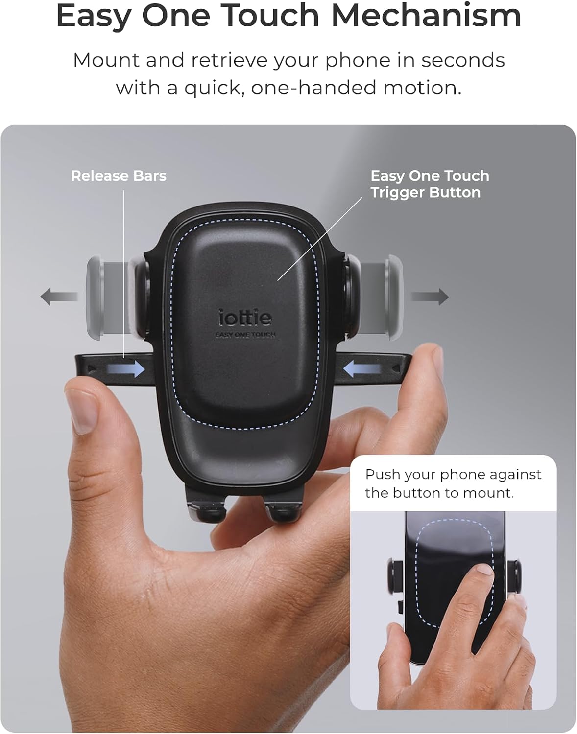 iOttie Easy One Touch Signature CD Slot Mount - Universal Car Phone Holder for iPhone, Google, Samsung, Moto, LG, and all other Smartphones