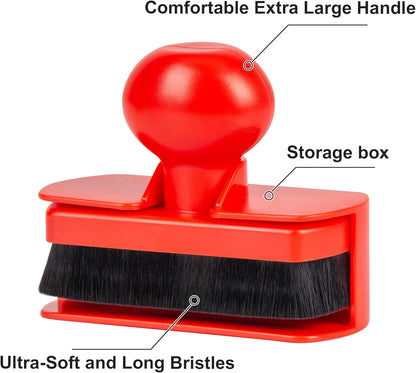 BABYSHEEP Car Tire Shine Applicator,Large Vegan Tire Shine Brush - Automotive Tire Dressing Applicator Brush with Storage Stand for Tire Detailing & Car Wash Kit, Black, 3.6 Inch Length (Black)
