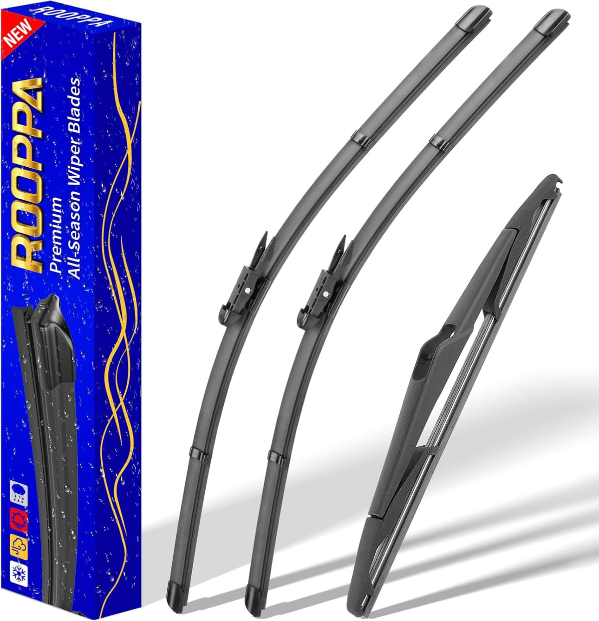 3 wipers Replacement for 2019-2023 2024 2025 2026 Subaru Forester, Windshield Wiper Blades Original Equipment Replacement - 26"/17"/14" (Set of 3) - Colors B
