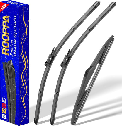 3 wipers Replacement for 2019-2023 2024 2025 2026 Subaru Forester, Windshield Wiper Blades Original Equipment Replacement - 26"/17"/14" (Set of 3) - Colors B