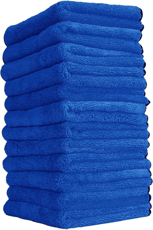 Chemical Guys Professional Grade Premium Microfiber Towels for Cars, Gold, 16" x 16", Ultra-Soft and Scratch-Free Car Detailing Cloths for Trucks, Motorcycles, and More - 12 Pack