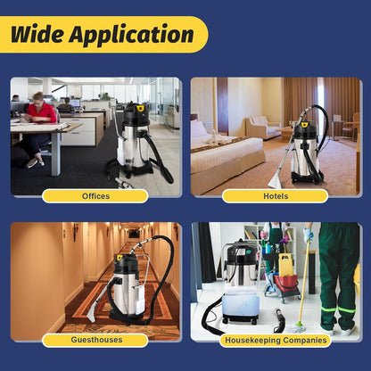 40L/11Gal Commercial Carpet Cleaner, 3 in 1 Multi-Purpose Floor Cleaning Machine Heavy Duty Extractor Vacuum Washing Machine, 1049W Powerful Sofa Curtain Carpet Cleaning Machine