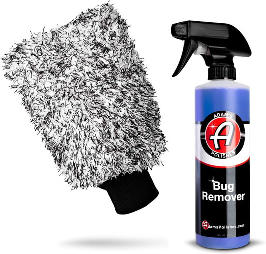 Adam's Car Bug Remover (16oz) - Powerful Car Bug Remover For Car Detailing | All Purpose Spray Removes Bug & Tar From Plastic, Rubber, Metal, Chrome, Glass, RV, Boat, Motorcycle