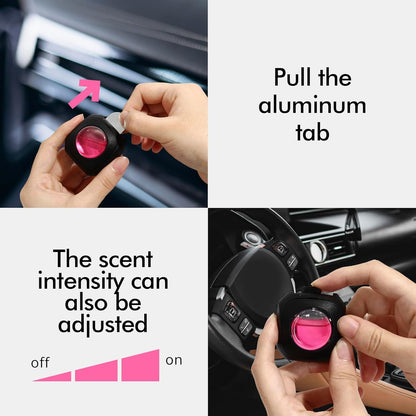 Car Air Fresheners, 6 Pack, Citrus, Car Fresheners Vent Clips, Long Lasting Air Freshener, Car Refresher for Men Women