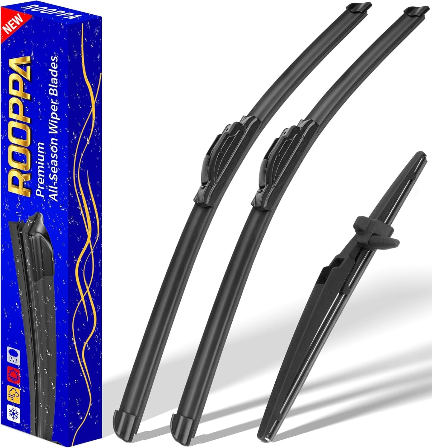 3 wipers Replacement for 2019-2023 2024 2025 2026 Subaru Forester, Windshield Wiper Blades Original Equipment Replacement - 26"/17"/14" (Set of 3) - Colors A