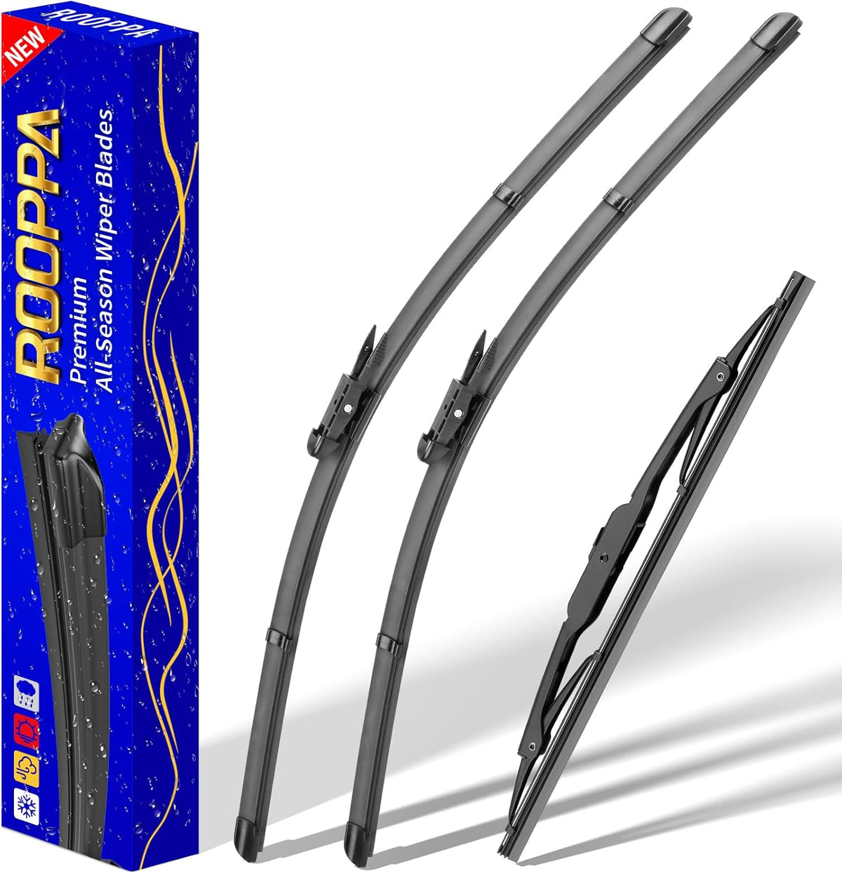 3 wipers Replacement for 2019-2023 2024 2025 2026 Subaru Forester, Windshield Wiper Blades Original Equipment Replacement - 26"/17"/14" (Set of 3) - Colors B