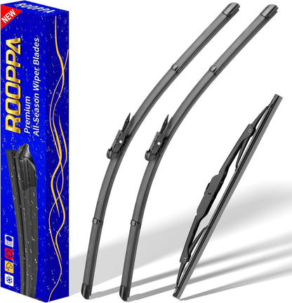 3 wipers Replacement for 2019-2023 2024 2025 2026 Subaru Forester, Windshield Wiper Blades Original Equipment Replacement - 26"/17"/14" (Set of 3) - Colors B