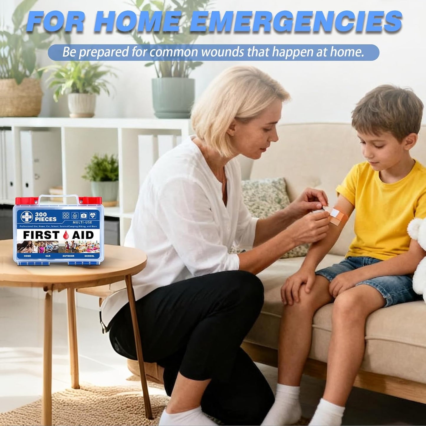 Mini First Aid Kit - 150 Pieces Emergency Medical Kit for Home, Car, Travel, Camping, Truck, Hiking, Sports, Office, Vehicle & Outdoor Emergencies