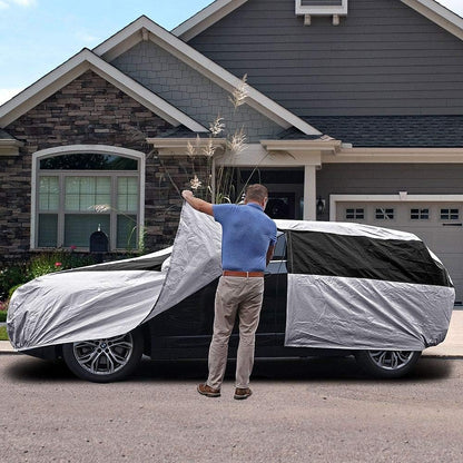Titan Premium Multi-Layer PEVA Car Cover for Compact SUV 170-187". Waterproof, UV Protection, Anti-Scratch Protective Lining, Driver-Side Zippered Opening. Fits Rav4, Rogue, CR-V and More.